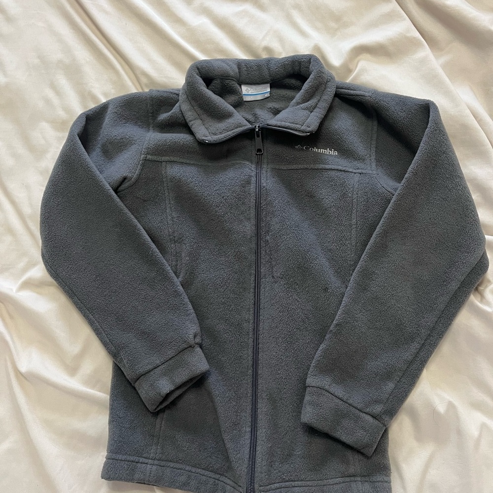 Columbia Kids Charcoal Fleece Jacket Boys Medium